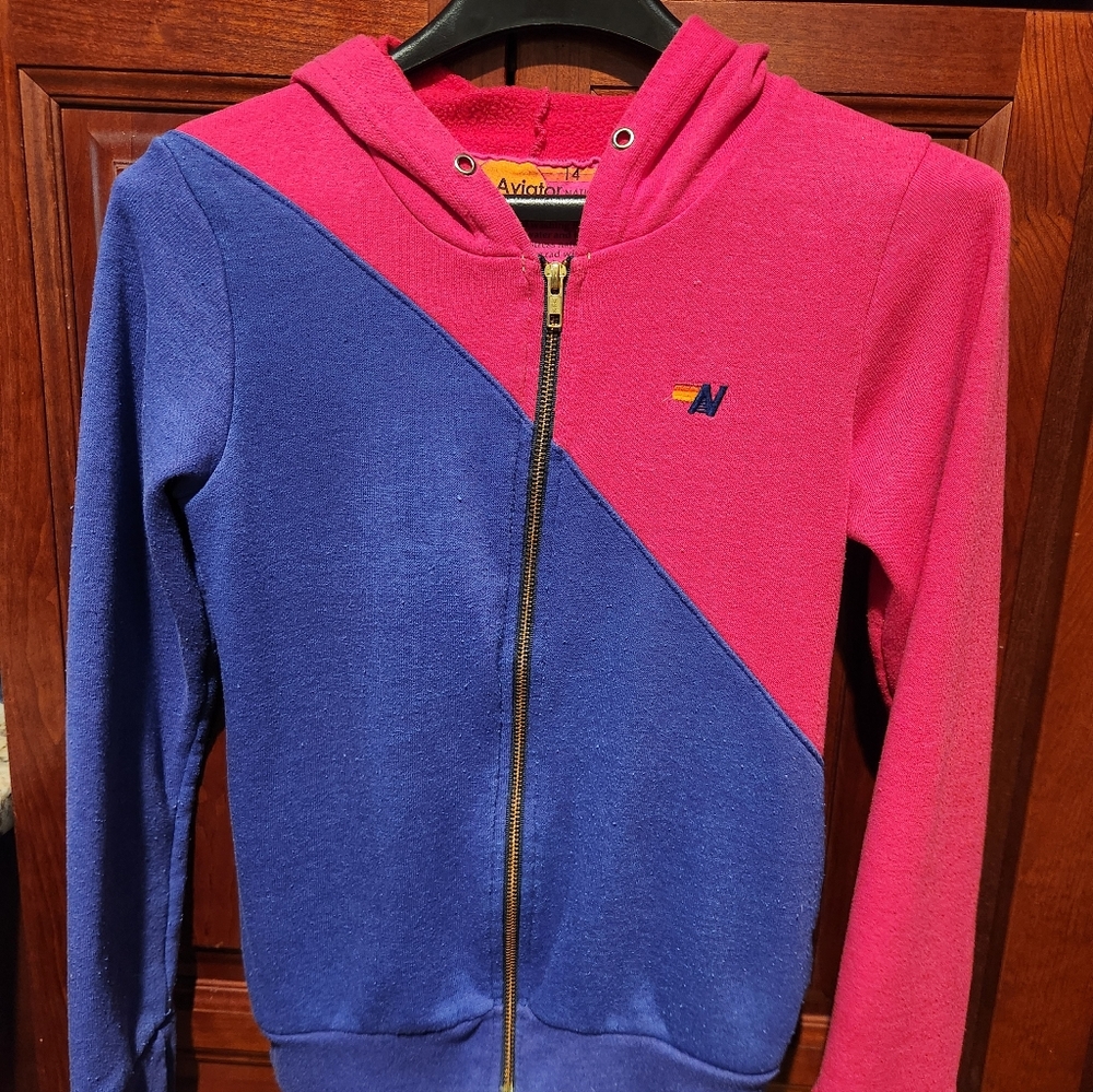 Aviator Nation Youth Size 14 Zippered Hoodie